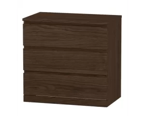 Комод Варма Прайм 3 коричневый шпон (аналог IKEA)