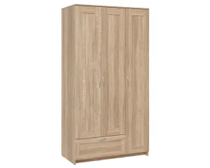 Шкаф Сириус 3-х створчатый 1 ящик (сонома)