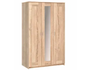 Шкаф Сириус 3-х створчатый, 1900х1170х500 (ВхШхГ), 2.02.01.550.3 (с зеркалом, сонома)