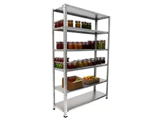 Стеллаж серии «Эконом», 2500x1000х400 (ВхШхГ), 6 полок