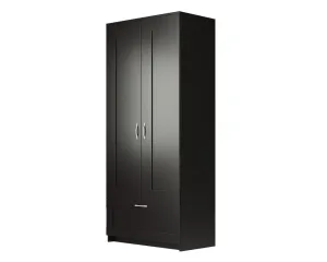 Шкаф распашной Сириус 2-х створчатый 1 ящик, 1900х782х502 (ВхШхГ),(дуб венге)