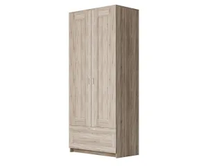 Шкаф распашной Сириус 2-х створчатый 1 ящик, 1900х782х502 (ВхШхГ), (сонома)