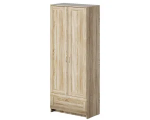 Шкаф распашной Сириус 2-х створчатый 1 ящик, 1900х782х412 (ВхШхГ), (сонома)