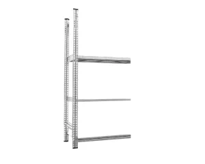 Дополнительная секция для шин серии "Цинк-Т", 2500×1200×400 (В×Д×Г), 3 полки для хранения шин / 1 обычная полка