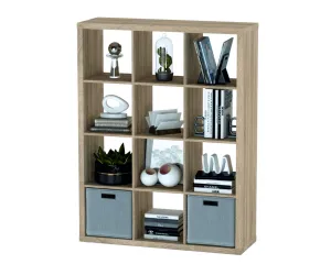 Стеллаж Фора 12 дуб беленый (аналог IKEA KALLAX)