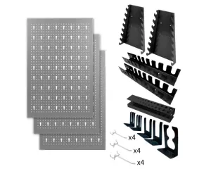Комплект: перфорированная панель с крючками BAUMEISTER TH-01 and HP-01 GROUP