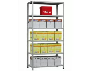 Стеллаж серии «Эконом», 3000x700х300 (ВхШхГ), 6 полок