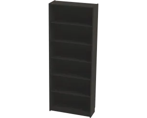 Стеллаж Варма 80 черный ясень шпон (аналог IKEA BILLY)