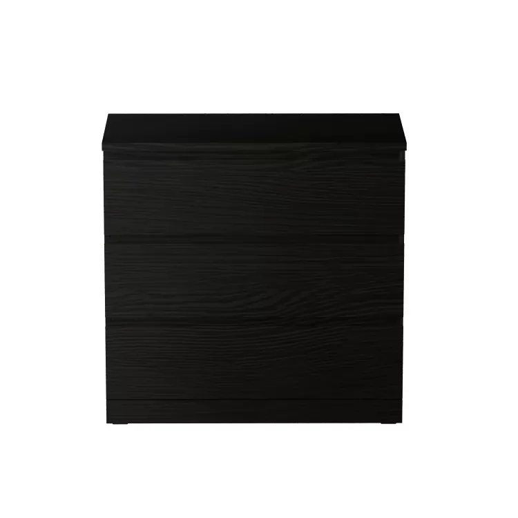 Комод Варма 3 чёрный ясень шпон (аналог IKEA)