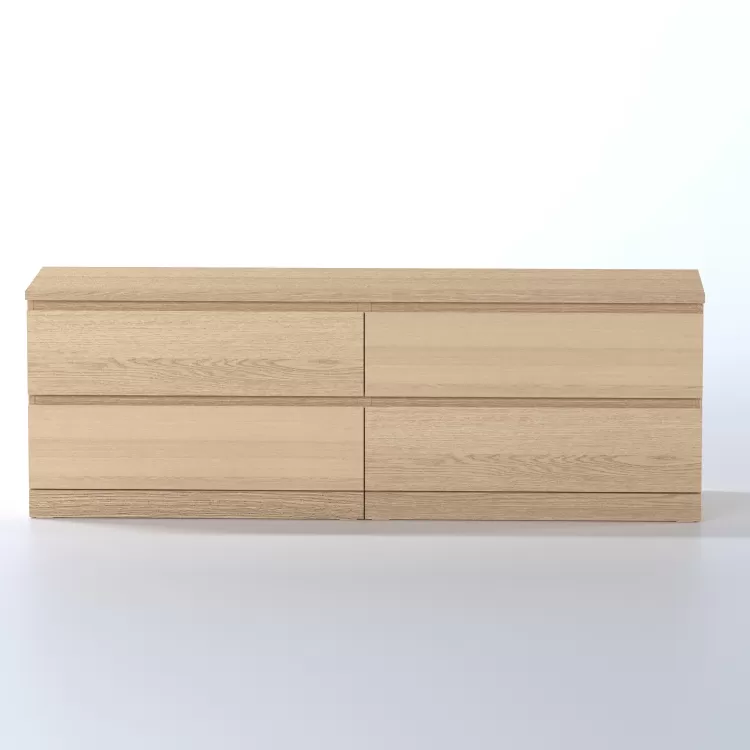 Комод Варма 4 Д дуб белёный шпон (аналог IKEA)