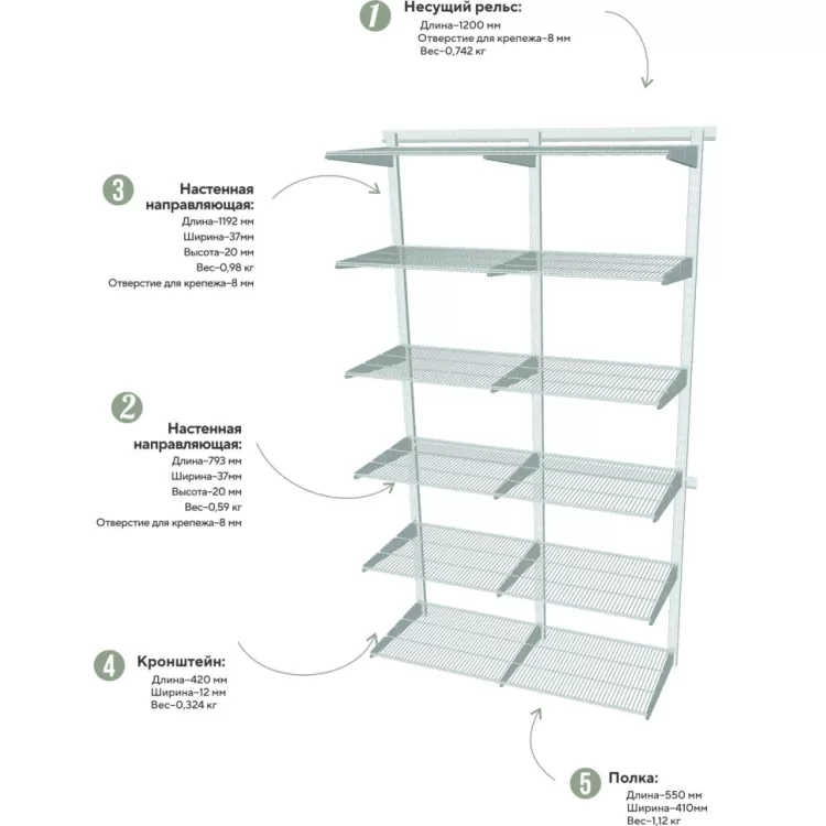 Навесная система хранения СХ-15