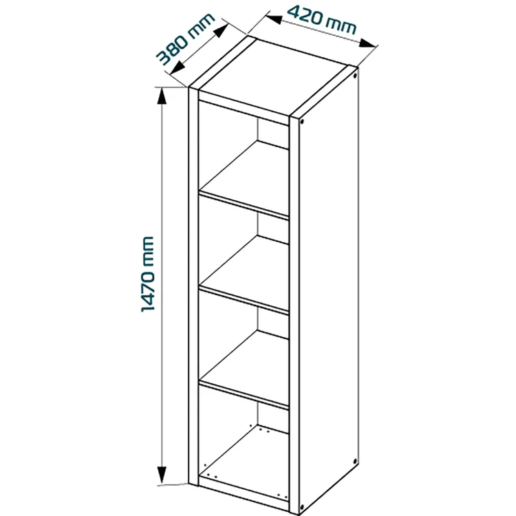 Стеллаж Фора 4Л белый (аналог IKEA KALLAX)