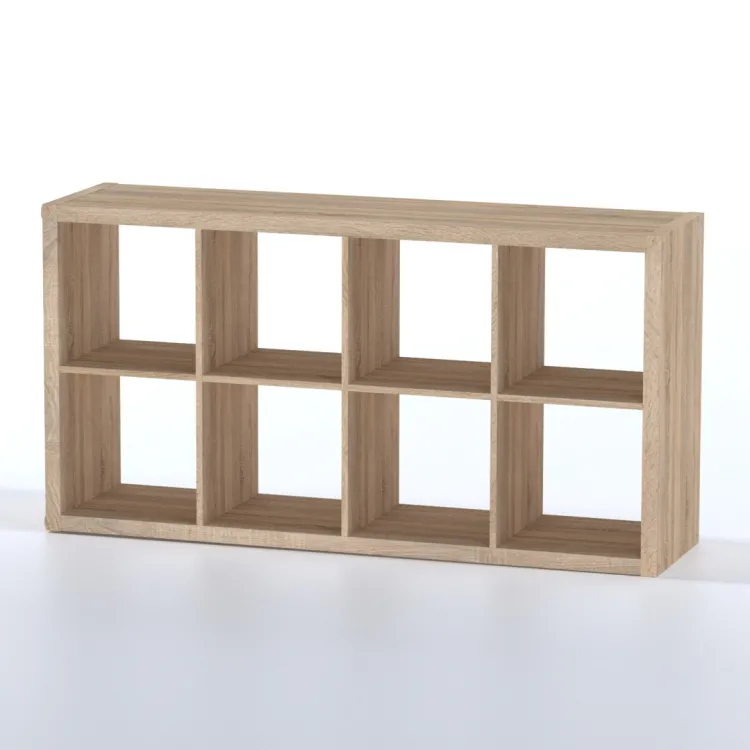 Стеллаж Фора 8 дуб беленый (аналог IKEA KALLAX)