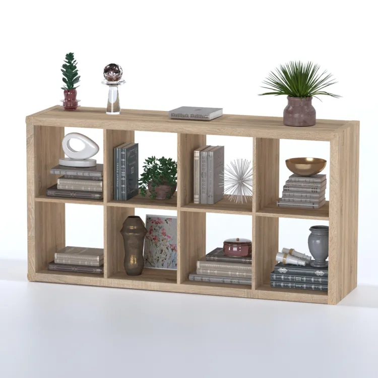 Стеллаж Фора 8 дуб беленый (аналог IKEA KALLAX)