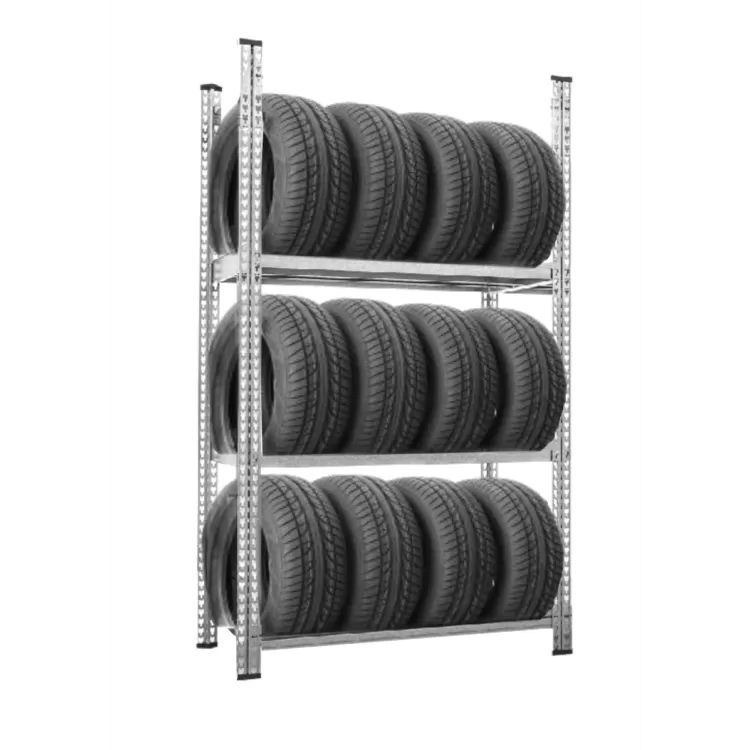 Стеллаж для хранения шин серии "Цинк-Т", 2500×1000×400 (В×Д×Г), 2 полки для хранения шин