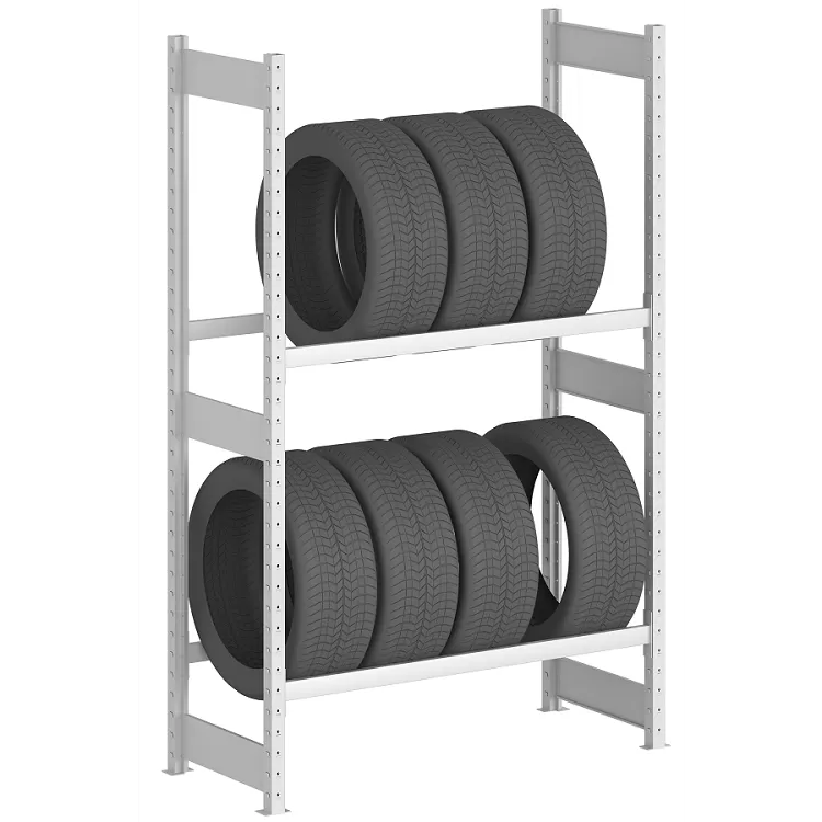 Стеллаж для хранения шин серии "Эконом", 2000×1000×500 (В×Д×Г), 2 уровня