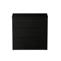 Комод Варма 3 чёрный ясень шпон (аналог IKEA)