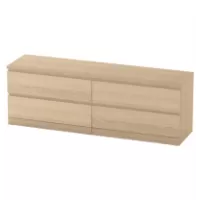 Комод Варма 4 Д дуб белёный шпон (аналог IKEA)