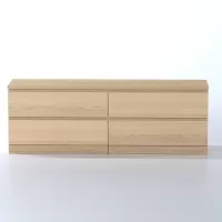 Комод Варма 4 Д дуб белёный шпон (аналог IKEA)