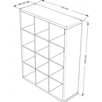 Стеллаж Фора 12 белый (аналог IKEA KALLAX)