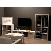 Стеллаж Фора 4 белый (аналог IKEA KALLAX)