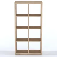 Стеллаж Фора 8 дуб беленый (аналог IKEA KALLAX)