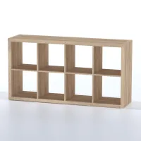 Стеллаж Фора 8 дуб беленый (аналог IKEA KALLAX)