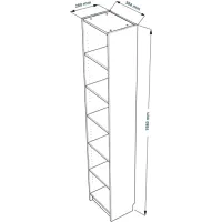 Стеллаж Варма 40 белый (аналог IKEA BILLY)